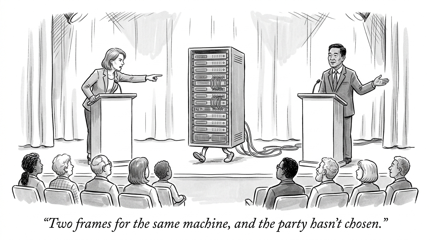 Image for &ldquo;A Former Bannon Editor Called AI Data Centers "an Incubator for Algorithmic Immigrants" at a Dallas Debate. A Palantir Co-Founder Called the Backlash Chinese Psyops. Neither Side Won.&rdquo;
