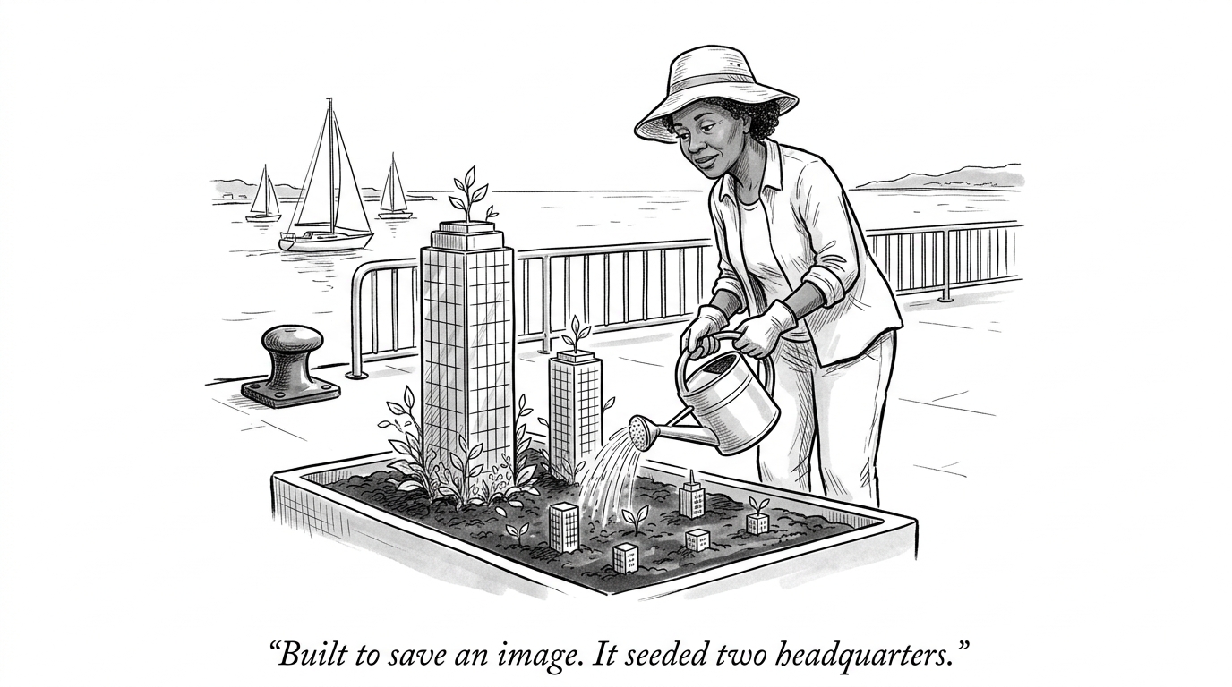 Image for &ldquo;Baltimore Rebuilt Its Waterfront in 1980 to Save Its Image. Two Global Headquarters Are Now Built on the Same Ground.&rdquo;