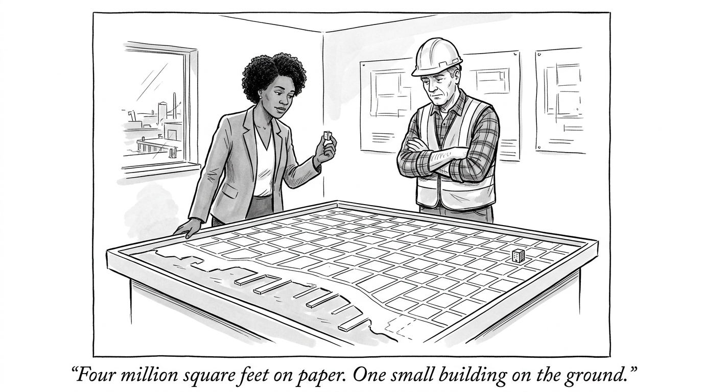 Image for &ldquo;Under Armour Planned a 4-Million-Square-Foot Campus on Baltimore's Waterfront in 2021. By December 2025, Its Founder Had Walked Away From Developing the Site at All -- After Coming Back to Run a Company Whose Profits Had Just Fallen 96%.&rdquo;