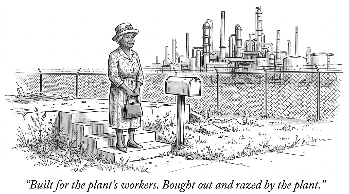 Image for &ldquo;ExxonMobil Built Baton Rouge Into an Oil City in 1909. A Century Later, It Bought Out and Razed the Neighborhood That Grew Up Beside It.&rdquo;