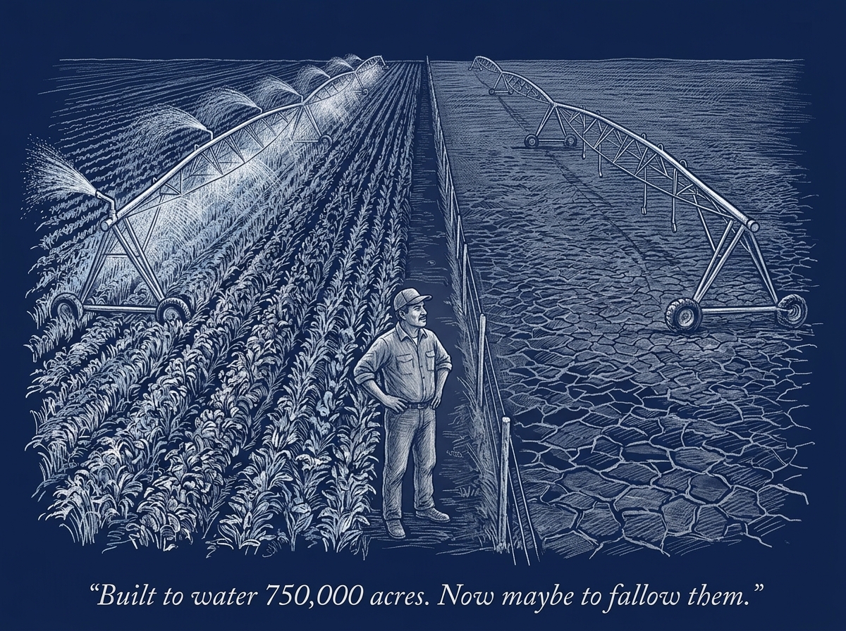 Image for &ldquo;The Central Valley Was Built to Irrigate 750,000 Acres. It May Now Have to Fallow the Same Number.&rdquo;