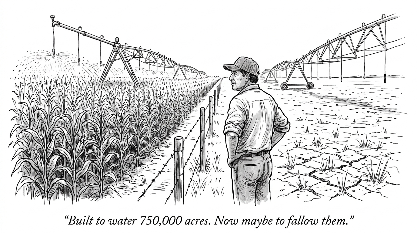 Image for &ldquo;The Central Valley Was Built to Irrigate 750,000 Acres. It May Now Have to Fallow the Same Number.&rdquo;