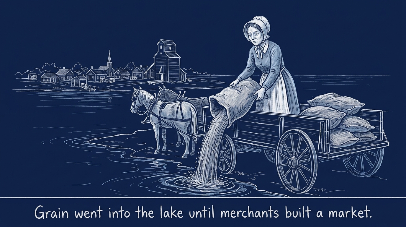 Image for &ldquo;Farmers Were Dumping Grain Into Lake Michigan. That's Why the World's Biggest Derivatives Exchange Is in Chicago.&rdquo;