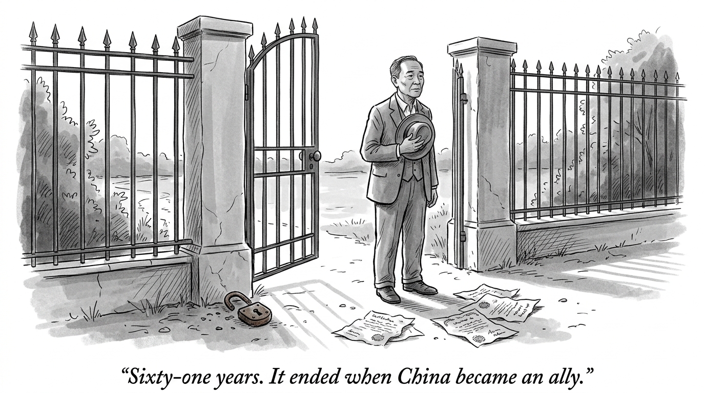 Image for &ldquo;A Law Named One Nationality and Barred It by Name -- the First Time the US Ever Did That. It Stayed on the Books for 61 Years. It Got Repealed Because China Became a Wartime Ally, Not Because Anyone Decided It Was Wrong.&rdquo;