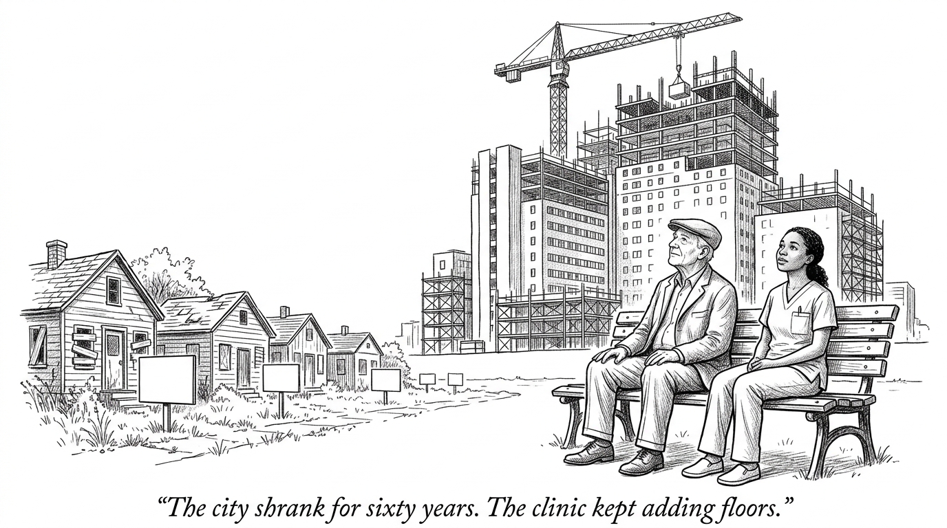 Image for &ldquo;Cleveland Lost More Than Half Its Population After 1950. Its Hospital System Is Now Ranked #2 in the World.&rdquo;
