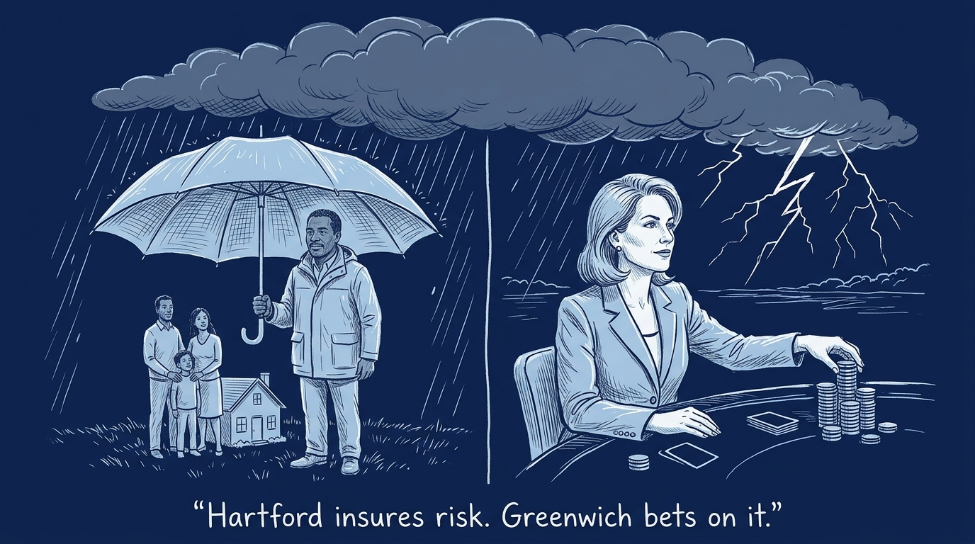 Image for &ldquo;Connecticut Runs Two Money Capitals 40 Miles Apart. Hartford Insures Risk. Greenwich Bets On It.&rdquo;