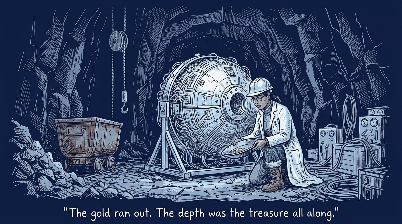 Image for &ldquo;The dark matter experiment inside an old gold mine&rdquo;