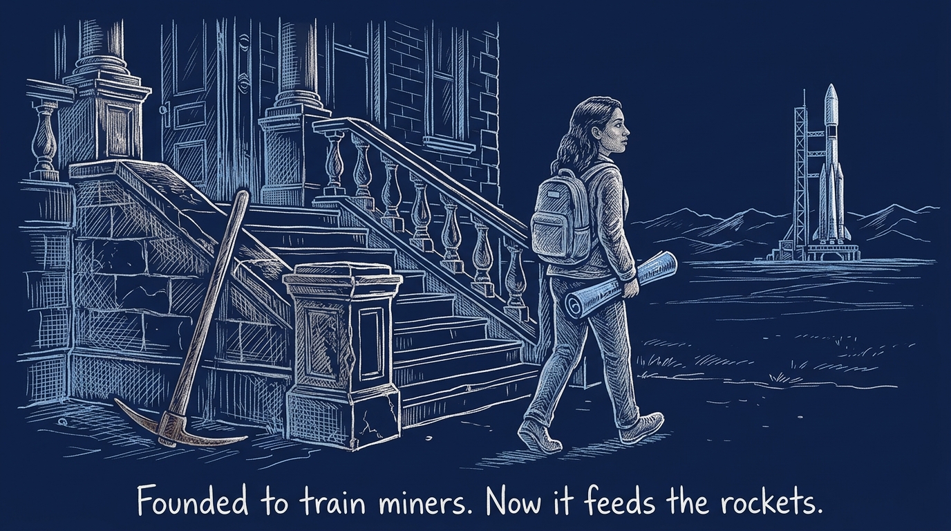 Image for &ldquo;The Colorado School of Mines Was Founded in 1874 for a Gold Rush That Ended Decades Ago. It Now Feeds the Country's Second-Largest Aerospace Cluster.&rdquo;
