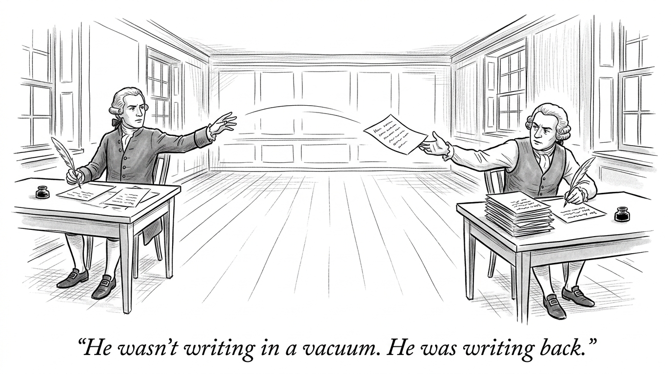 Image for &ldquo;Centinel Said the Senate Would Quietly Run Everything No Matter What the Document Said. Madison Wrote Two Whole Essays Defending the Senate Specifically -- Essentially Answering Him by Name.&rdquo;