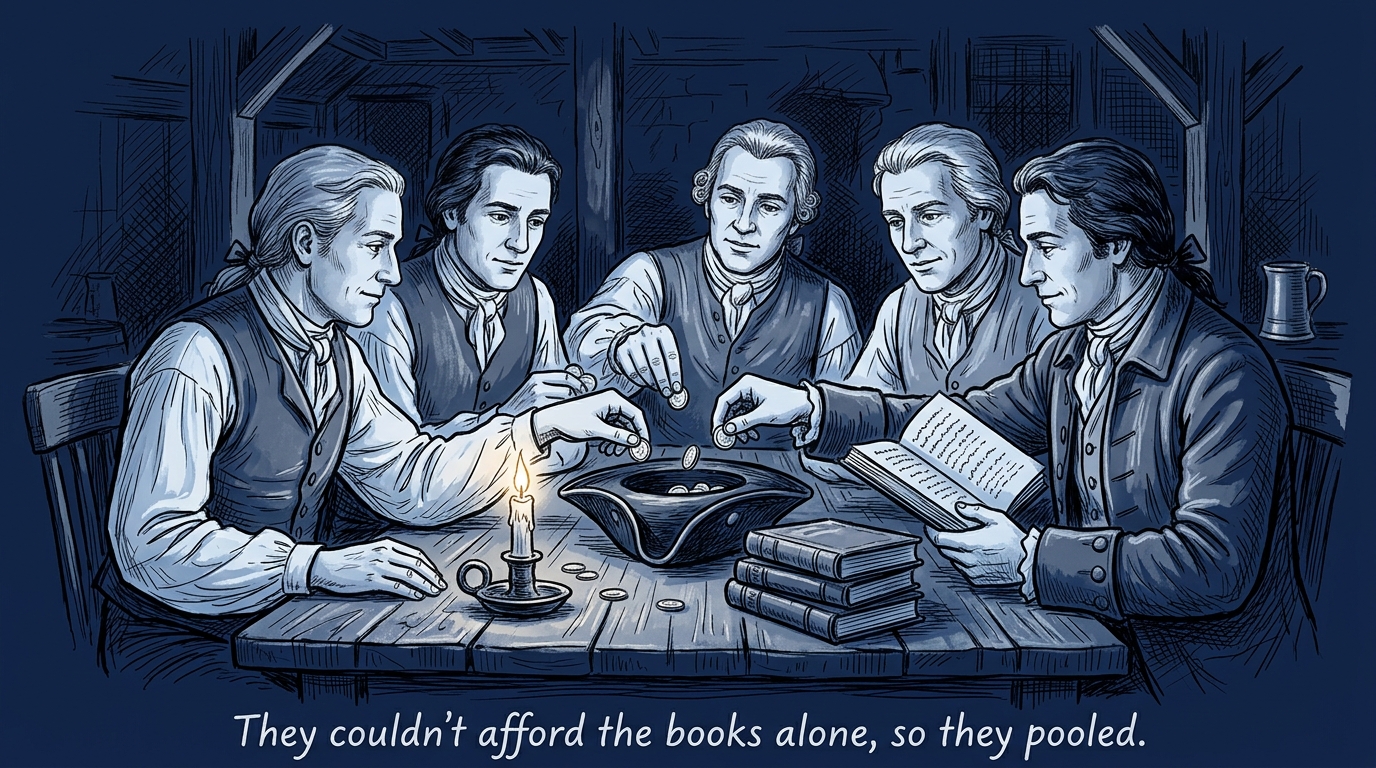 Image for &ldquo;Benjamin Franklin Started a Debate Club at 21. It Became America's First Lending Library, Then a Museum You're Still Allowed to Touch.&rdquo;