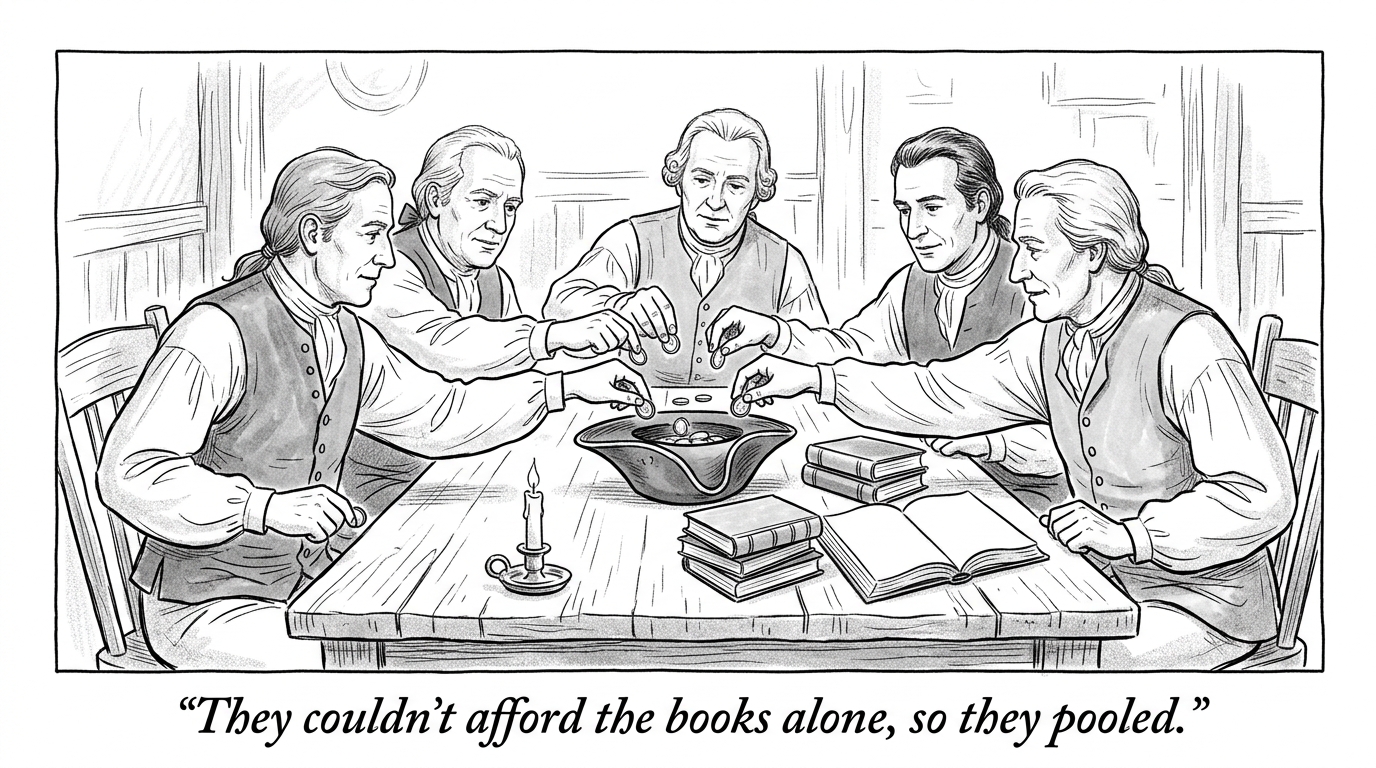 Image for &ldquo;Benjamin Franklin Started a Debate Club at 21. It Became America's First Lending Library, Then a Museum You're Still Allowed to Touch.&rdquo;