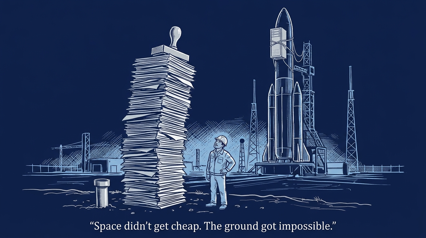 Image for &ldquo;Oracle Invoked Force Majeure on a Data Center It Hasn't Finished — Over a Late Pipeline. Google's Fix, Launching October 1, Is to Put the Data Center in Orbit.&rdquo;