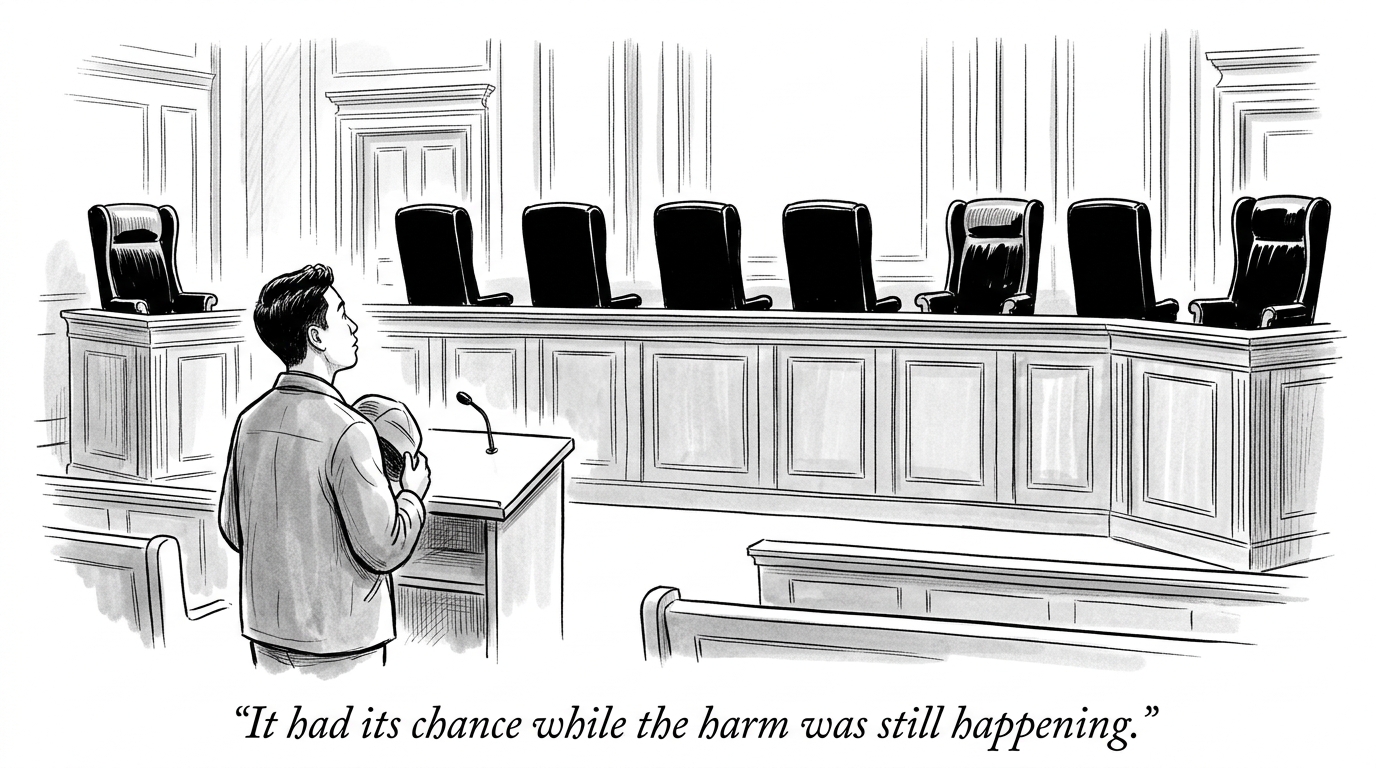 Image for &ldquo;The Supreme Court Had a Chance to Apply the Constitution to 120,000 People Locked Up for Their Ancestry. It Ruled 6-3 That the Government Was Right to Do It. That Ruling Sat as Good Law for 74 Years.&rdquo;