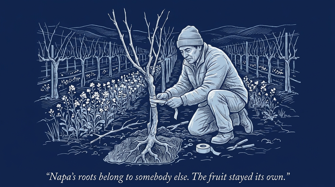 Image for &ldquo;Napa Lost 85% of Its Vineyards Once. It Never Stopped Rebuilding the Soil From Scratch.&rdquo;