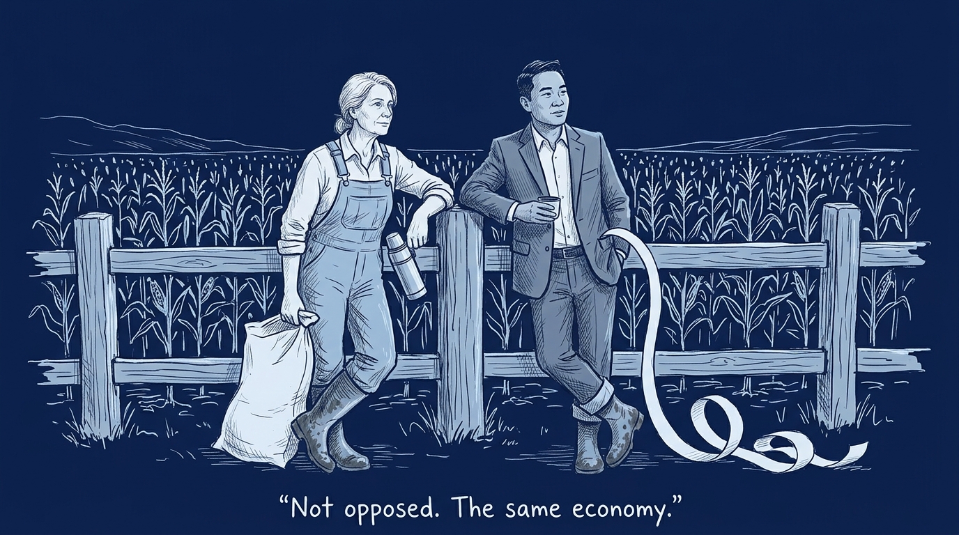 Image for &ldquo;Not opposed, the same economy&rdquo;