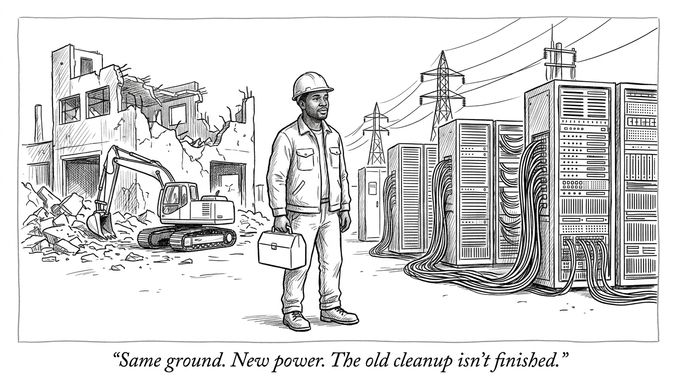 Image for &ldquo;The Same Ohio Land That Enriched Uranium for the Cold War Is Becoming a 10-Gigawatt AI Data Center — While Cleanup From the Last Use Is Still Underway.&rdquo;
