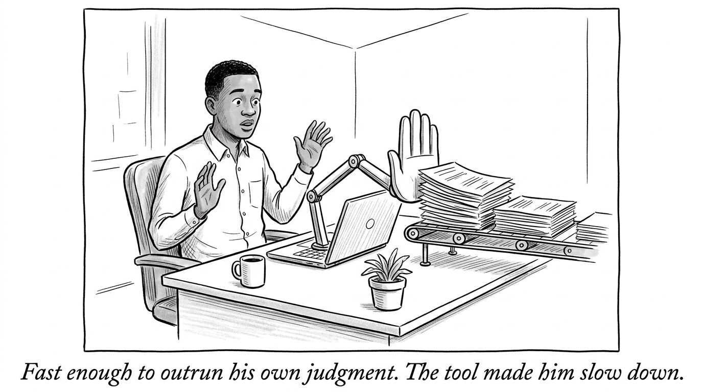 Image for &ldquo;A 23-Year-Old Product Manager's AI Tool Refuses to Execute His Ideas Until He Explains Why They're Right. In 14 Months, He Says He Gained Three Years of Experience.&rdquo;
