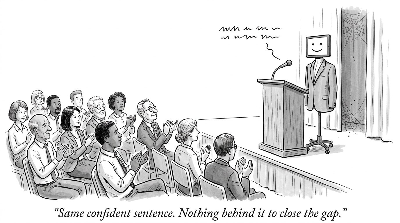 Image for &ldquo;In 1981, One Phrase Explained How Steve Jobs Got an "Impossible" Deadline Met Anyway. AI Can Now Produce the Same Confidence -- Without Anything Behind It That Could Actually Close the Gap.&rdquo;