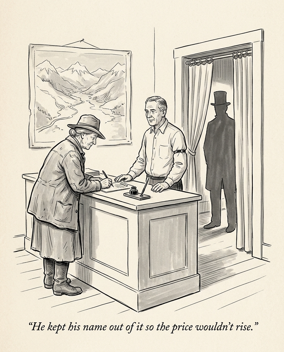 Image for &ldquo;A Billionaire Bought 114,000 Acres of Wyoming Ranchland Under a Fake Company Name So Sellers Wouldn't Raise Their Prices. It Took 23 Years and a Presidential Fight for the Land to Become a National Park.&rdquo;