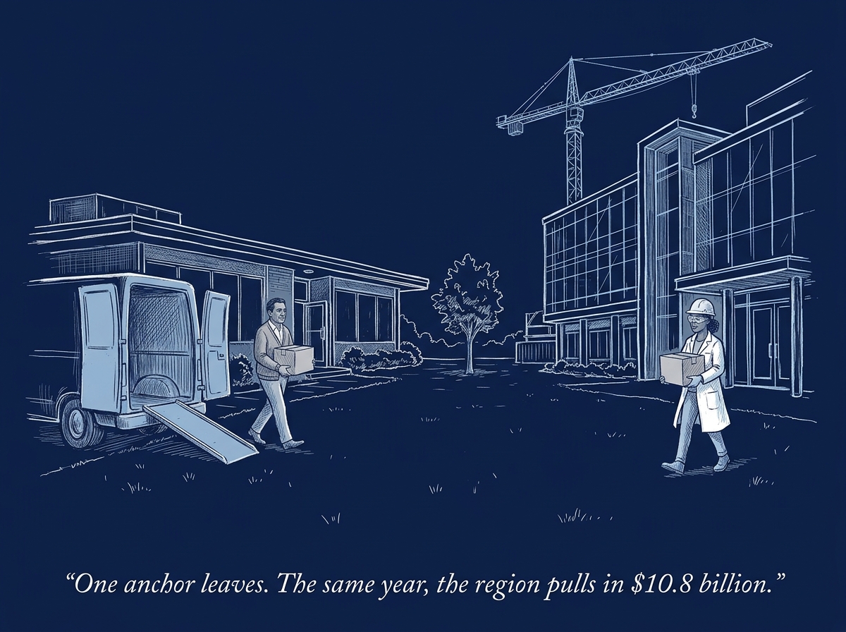 Image for &ldquo;IBM Anchored Research Triangle Park for 60 Years. It's Packing Up the Same Year the Region Pulled In $10.8 Billion.&rdquo;