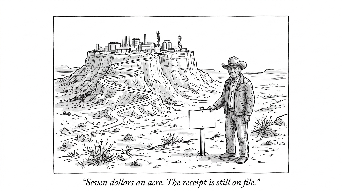 Image for &ldquo;Seven dollars an acre — the richest county in New Mexico, and the road that runs down from it&rdquo;