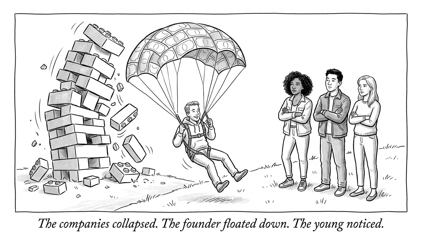 Image for &ldquo;Juicero Cost $400 and Lost to a Human Hand. WeWork's Founder Walked Away With $1.7 Billion Anyway -- and Got Funded Again.&rdquo;