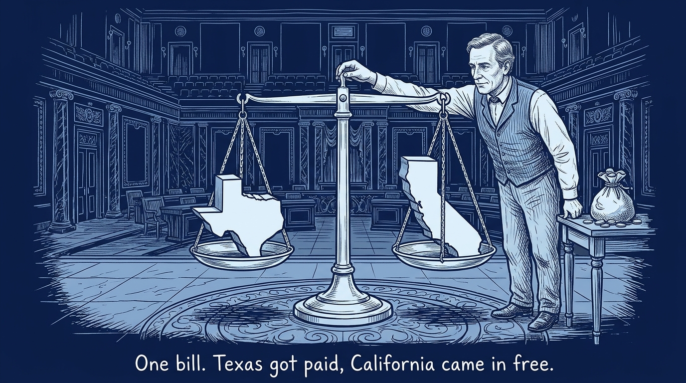 Image for &ldquo;Texas Joined the Union for Slavery. California Joined to Cancel It Out.&rdquo;