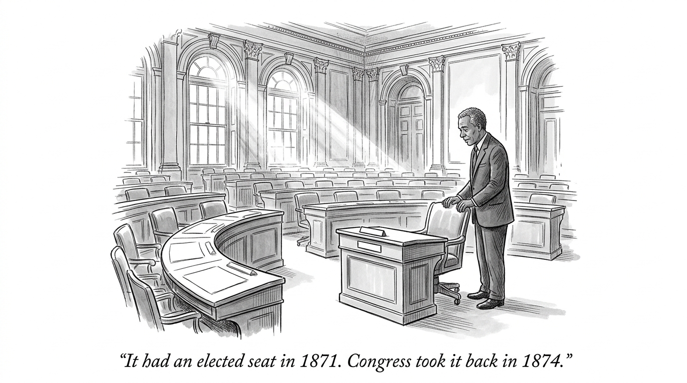 Image for &ldquo;The capital had a seat, and Congress took it back&rdquo;