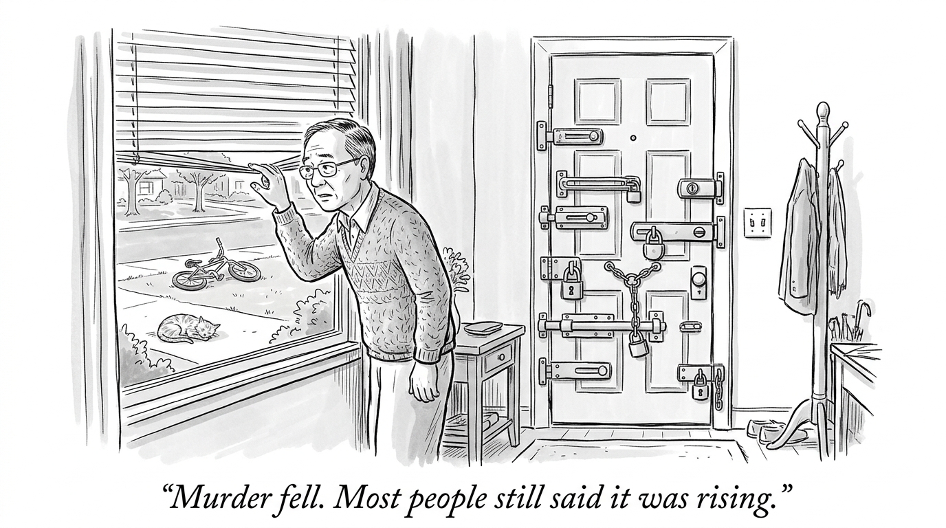 Image for &ldquo;The Country Got Safer, and Almost Nobody Noticed&rdquo;