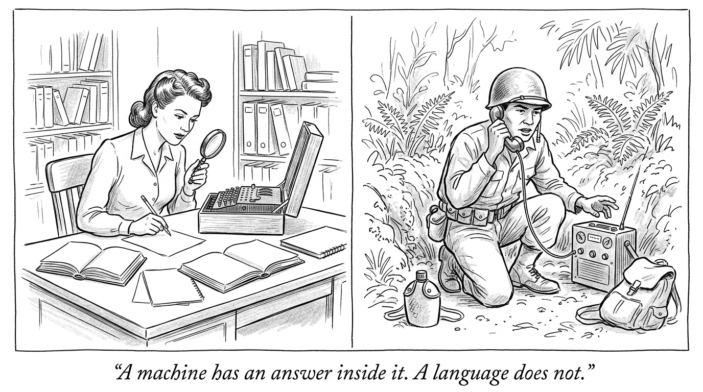 Image for &ldquo;The machine could be built. The code could not.&rdquo;