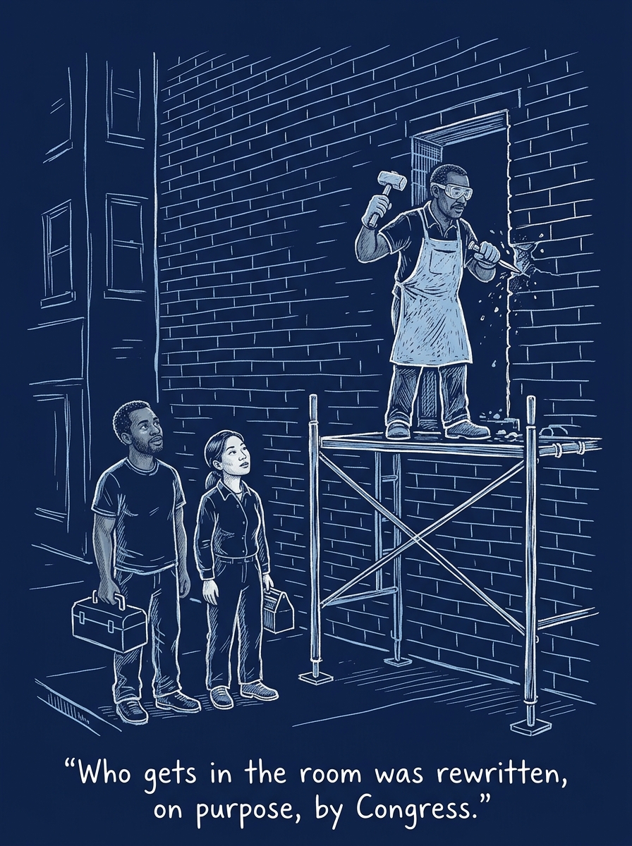Image for &ldquo;Who's allowed in the room keeps changing, on purpose&rdquo;