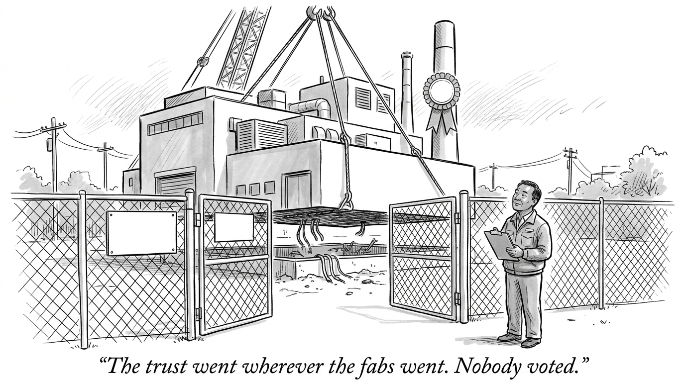 Image for &ldquo;The US Government's Most Sensitive Chip Supply Chain Changed Hands in a Single Corporate Transaction in 2015. Nobody Voted on It.&rdquo;