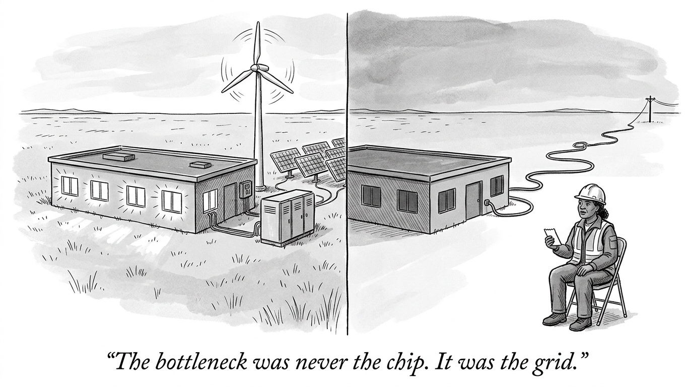 Image for &ldquo;DeepSeek's Newest AI Data Center Generates Its Own Power and Skips the Grid Entirely. The Median Wait to Connect a New Data Center to the American Grid Is Now Five Years. China Didn't Solve the Chip Shortage. It Made the Chip Shortage Beside the Point.&rdquo;