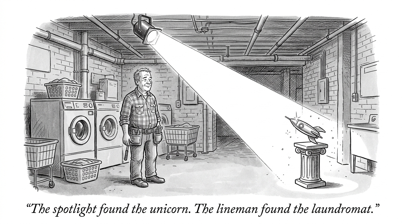 Image for &ldquo;This Site Argued a Dry Cleaner Can Beat a Startup. Here's a Lineman Who Proved It With a Laundromat.&rdquo;