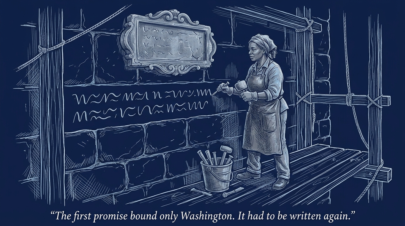 Image for &ldquo;What we said we are — the promise the country had to write down twice&rdquo;