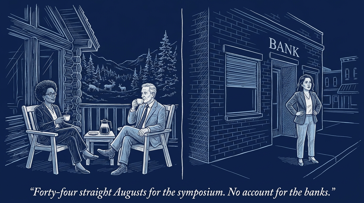 Image for &ldquo;The Federal Reserve Has Held Its Most Important Annual Meeting in Wyoming Every August Since 1981. It Still Won't Give Wyoming's Own Banks a Fed Account.&rdquo;