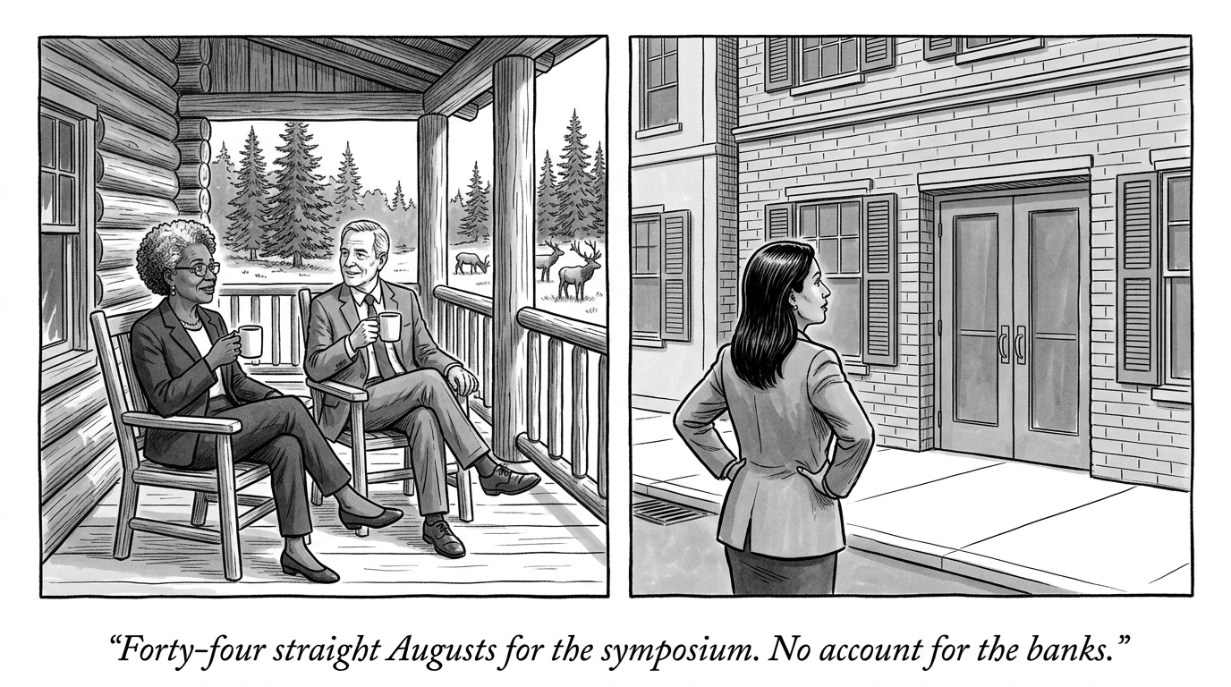 Image for &ldquo;The Federal Reserve Has Held Its Most Important Annual Meeting in Wyoming Every August Since 1981. It Still Won't Give Wyoming's Own Banks a Fed Account.&rdquo;